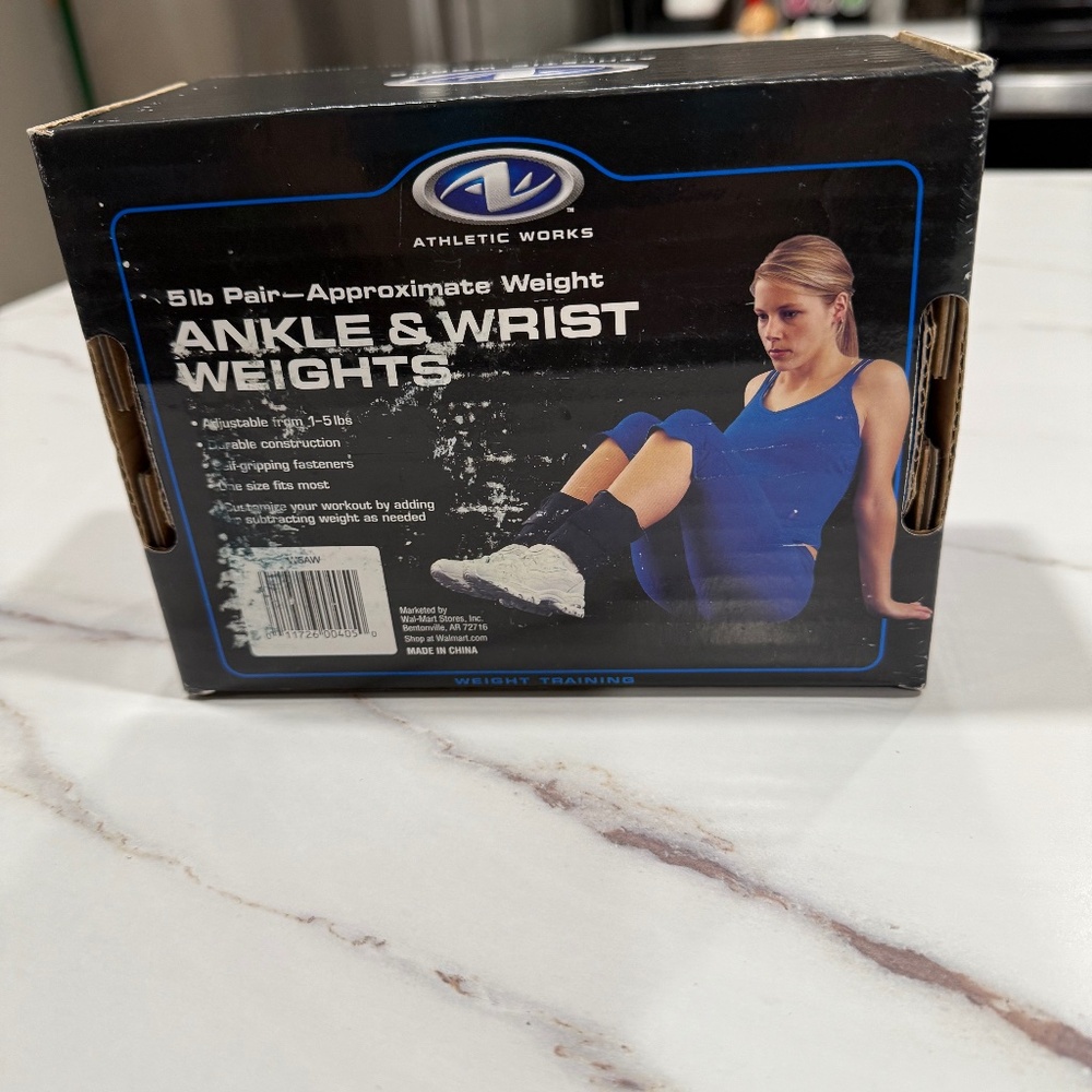Athletic Works 5 lb Pair Ankle & Wrist Weights